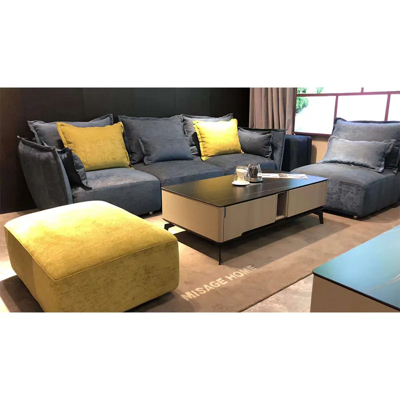 Modern luxury living room sectional sofa room furniture upholstered fabric sofas