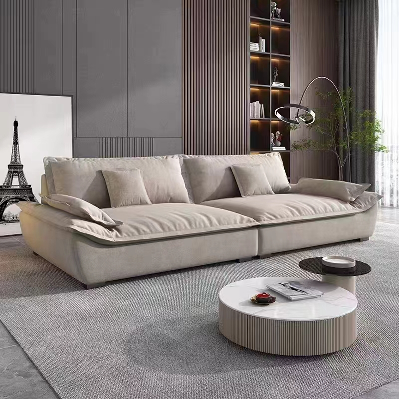 Italian light luxury deep sailing sofa modern minimalist latex sofa down technology cloth sofa for living room furniture