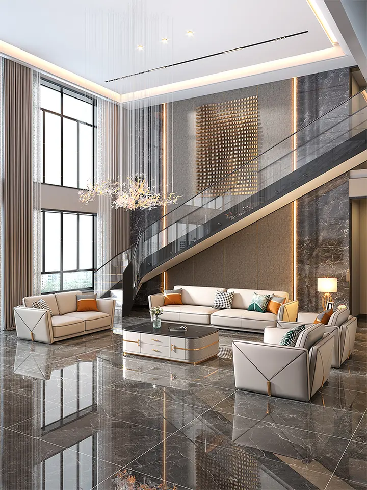 Couches luxury living room furniture modern single two three seat leather sectional sofa set for sale