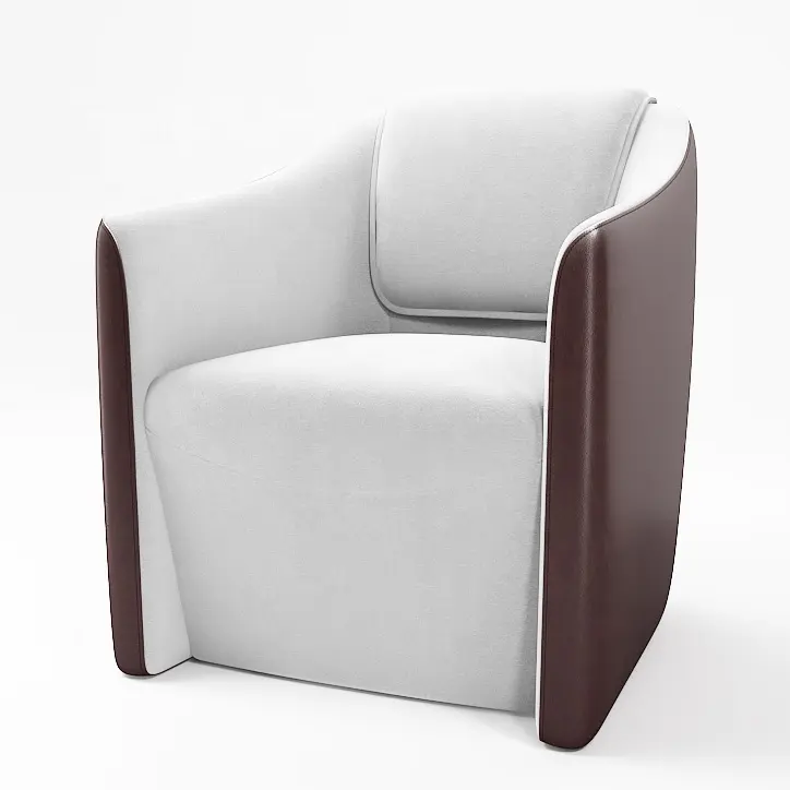 Luxury PU Leather Fabric Upholstered Commercial Public Pub Bar Furniture Single Sofa Furniture Manager Executive Room Sofa Chair