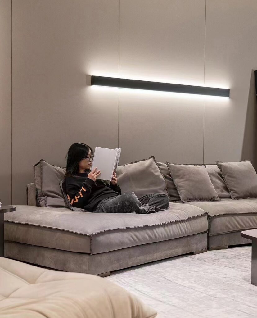 North American popular style contemporary style minimal design modular corner sectional sofa