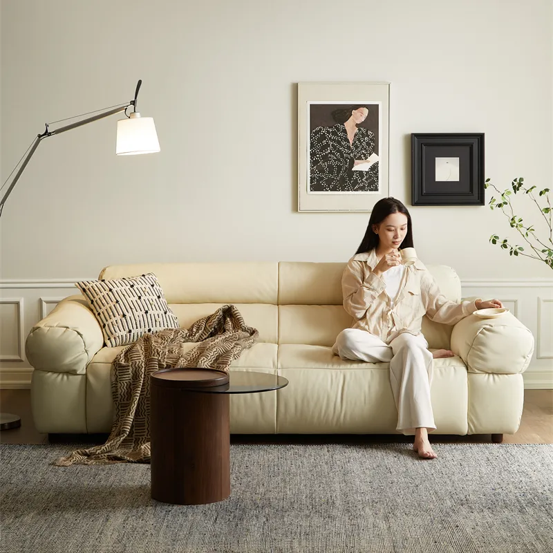Modern Design Corner Couch Sofa Set L Shape Sectional Sofa Leather Living Room Sofas
