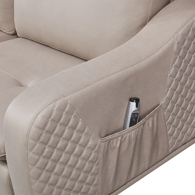 Lounge Luxury Modern Leather Couch Home Designs Furniture Living Room Sofa Leather Recliner Smart Sofa Set