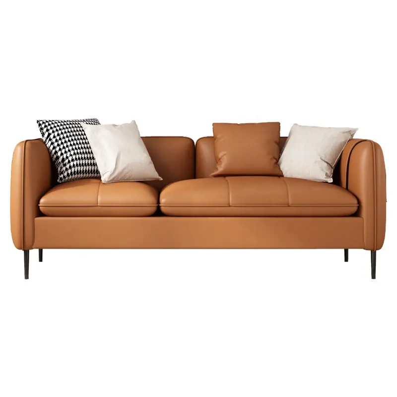 China Wholesale Modern Design Living Room Sofas Leather Sofa Set Furniture