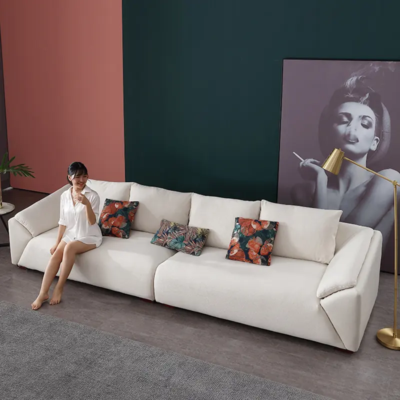 Modern home furniture white luxury simple modern living room furniture sofa set furniture leather