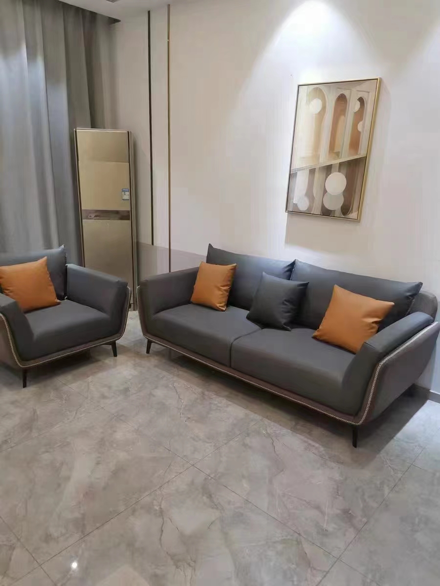 Wholesale Luxury Furniture Italian Leather Sectional Couch Sofa Set