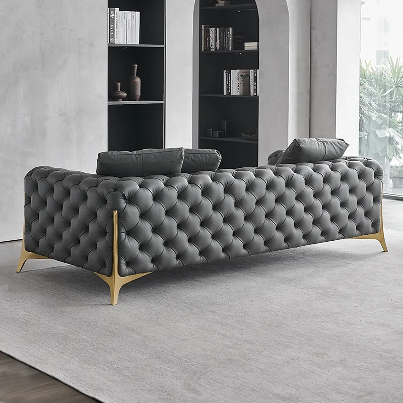 High quality handmade chester fied corner living room luxury sofa