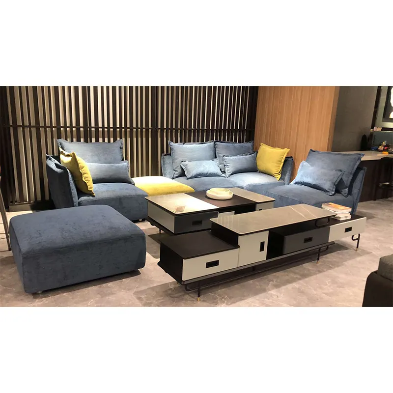 Modern luxury living room sectional sofa room furniture upholstered fabric sofas