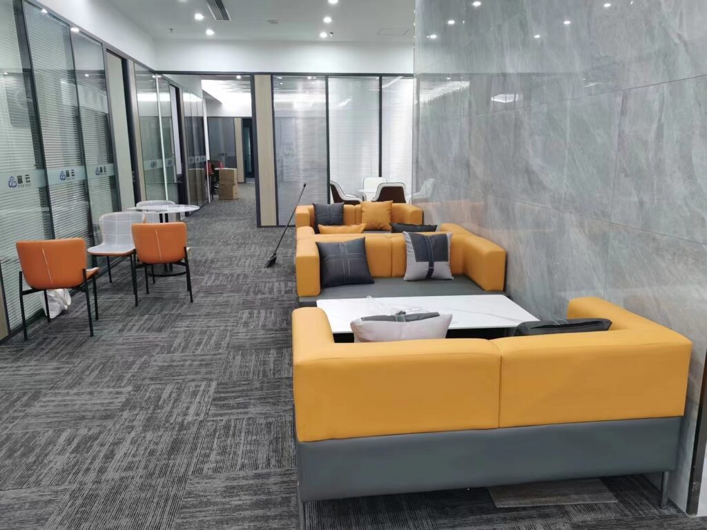 Luxury European Modern PU Leather Orange White Dining Chairs Upholstered Hotel Kitchen Restaurant Dining Room Furniture