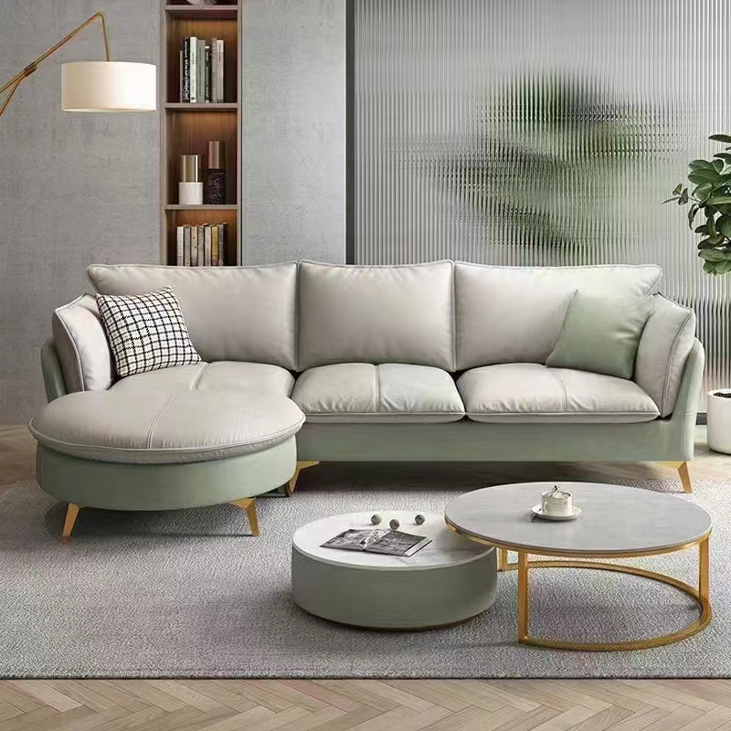 New Design Furniture Modern Custom Elegant  Soft Couch 3 Seat Sofas For Living Room Sofa Set With Pillows