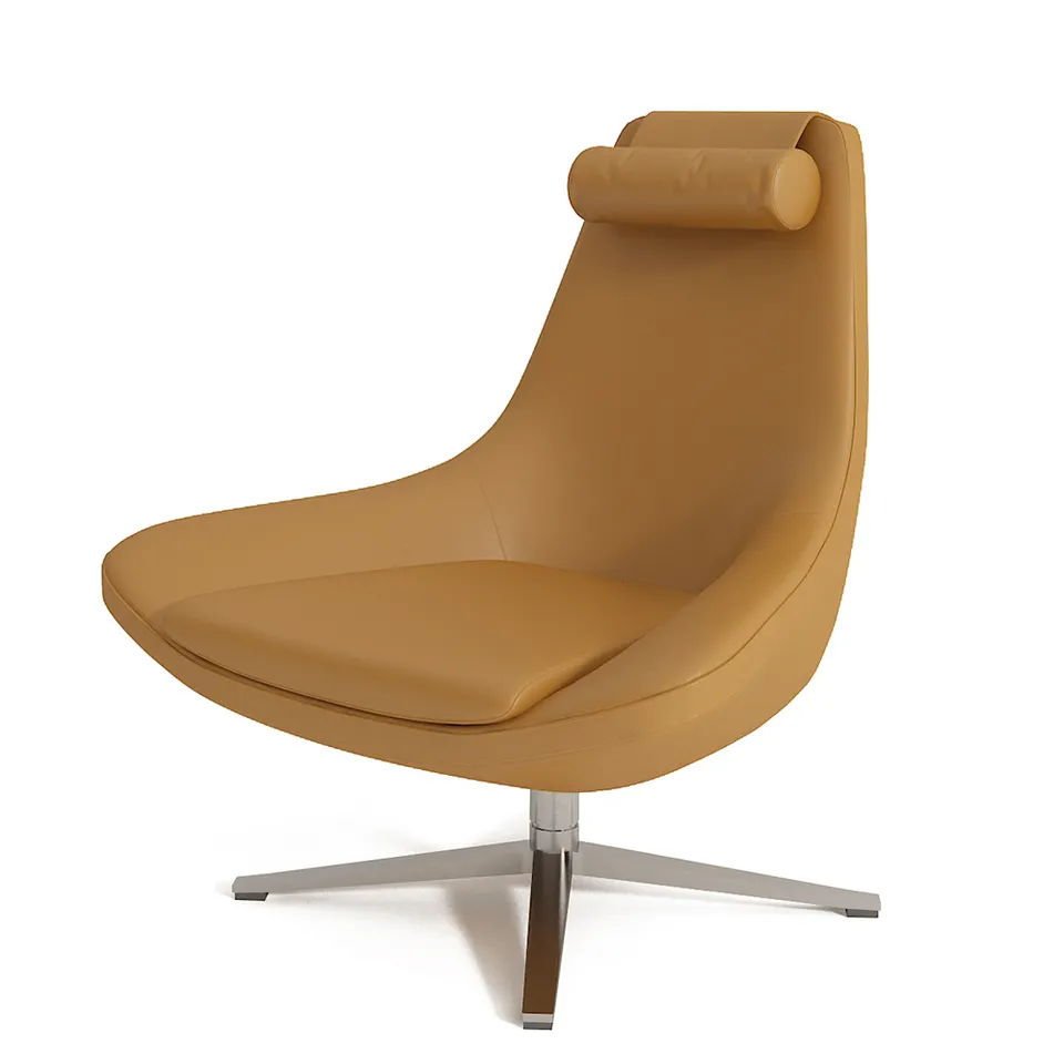 Modern Hotel Swivel High Back Fabric Seat Leisure Chairs