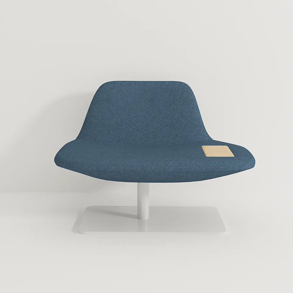 Armchair Molded Foam Leisure Chair Design Chair With Wooden Table Plate