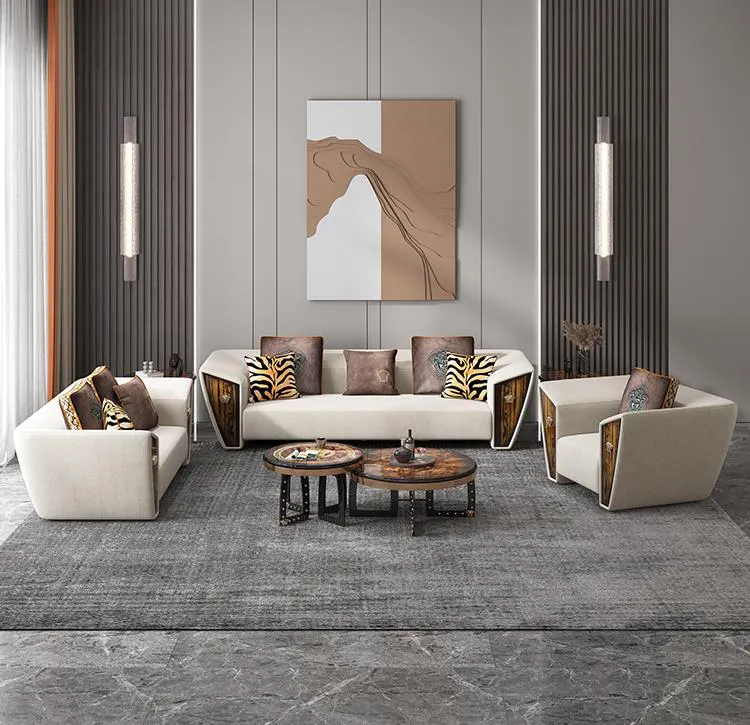 wholesale price living room furniture modern l shape fabric corner sectional sofa set with wood leg