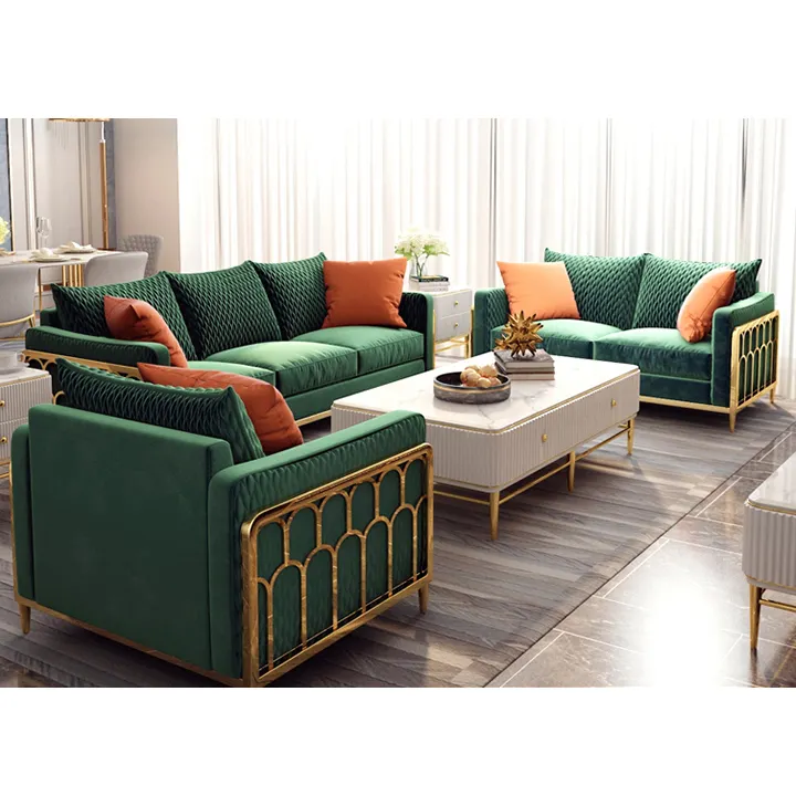 Luxury Throne Royal Wedding Sofa Furniture Set Home Furniture Fabric Bedroom Carton Paper Modern Living Room Sofa 3 Years