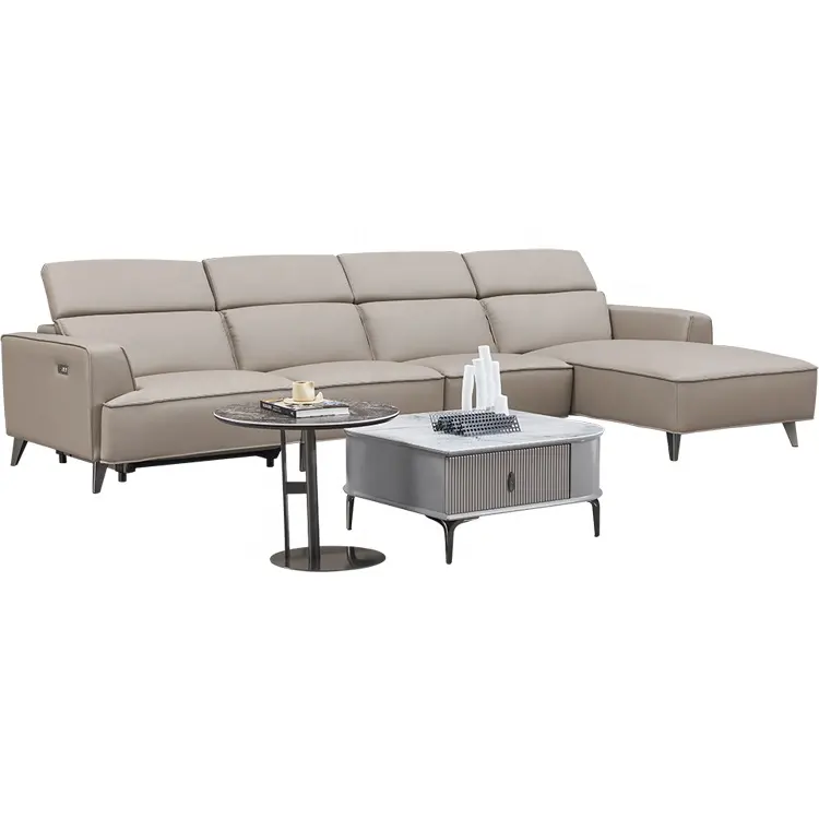 Sectional Sofa Living Room Upholstery Furniture Genuine Leather Fabric Sofa And Couch For Sofas