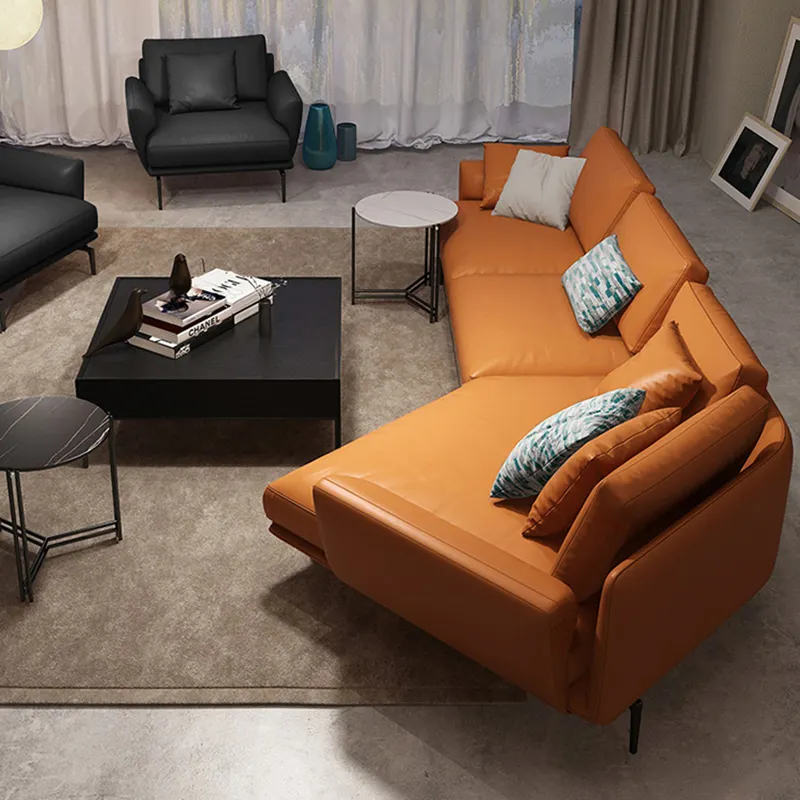 Japanese style cloud fabric sofa solid wood simple modern size living room log sofa cream style three-seat sofa