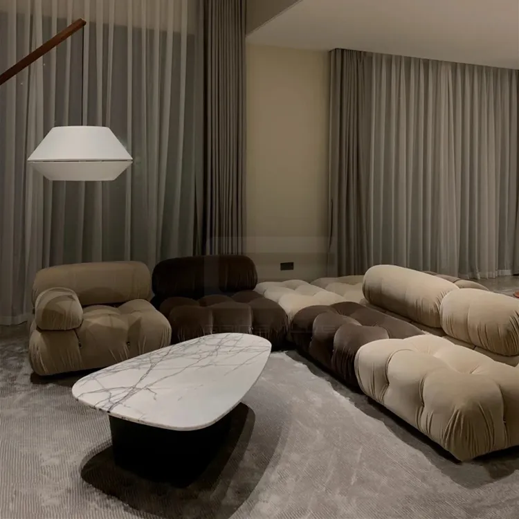 Italian Modern Design High Quality Fabric Sofa Set Living Room Sectional Sofa