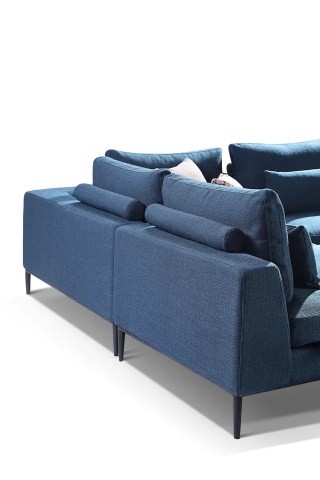 modern minimalist luxury living room furniture l shape fabric sofa