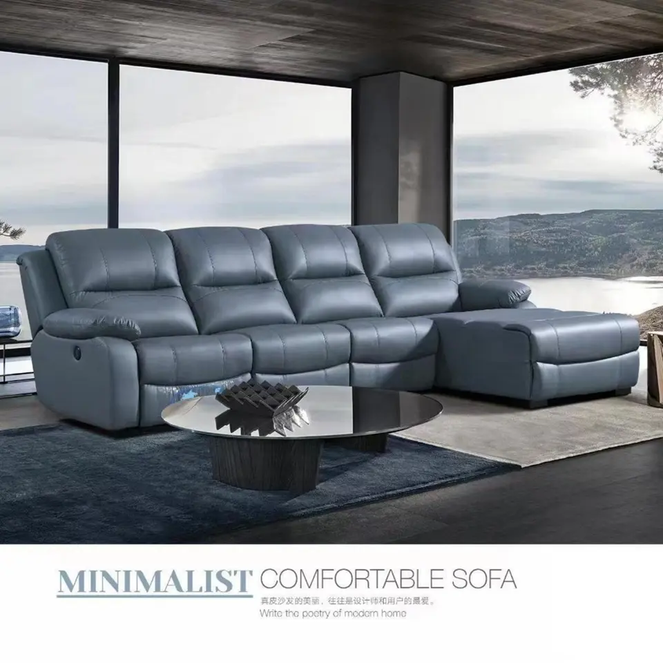 High quality electric recliner sofa modular recliner sectional sofa modern minimalist recliner sofa set for living room