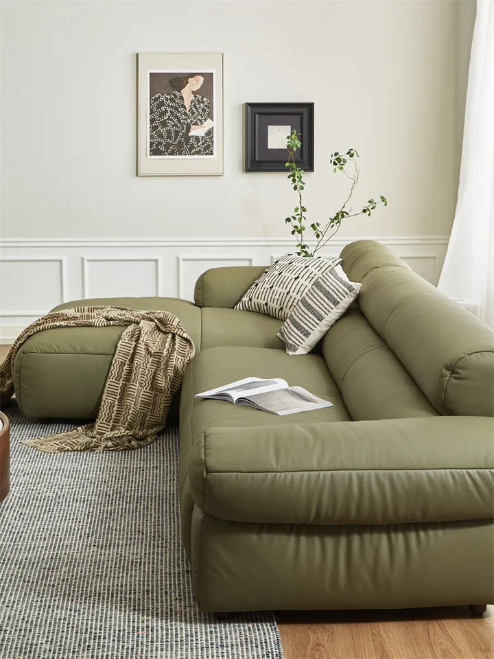 Modern Design Corner Couch Sofa Set L Shape Sectional Sofa Leather Living Room Sofas