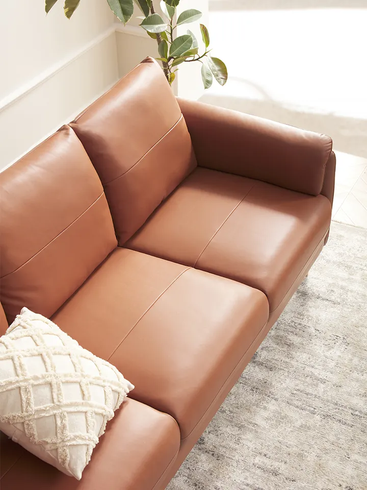 Latest Furniture Sofa Design Modern Style Living Room Comfortable Genuine Leather Sofa Set