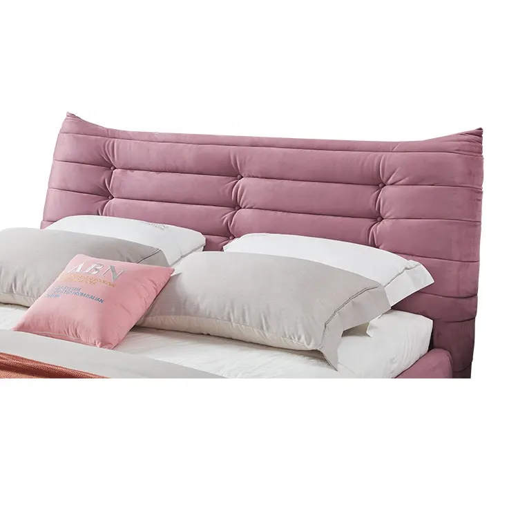 Customized Platform Beds Velvet Tufted Wooden Frame Luxury Upholstered King Size Velvet Bed