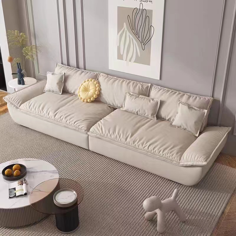 Italian light luxury deep sailing sofa modern minimalist latex sofa down technology cloth sofa for living room furniture