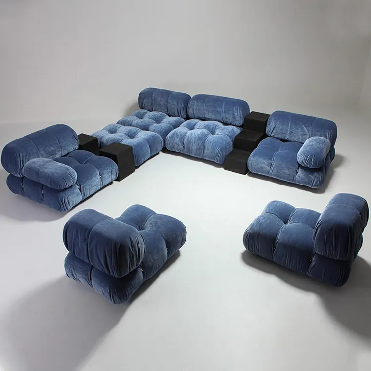 Italian Modern Design High Quality Fabric Sofa Set Living Room Sectional Sofa