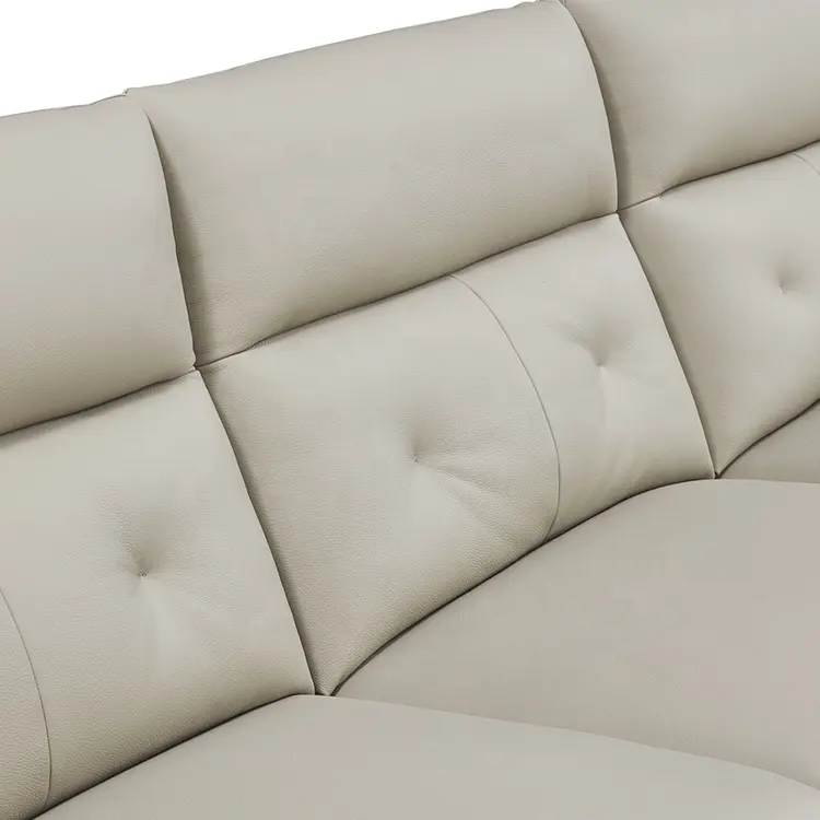 Living Room Furniture Smart Sofa Set Executive Button Tufted Leather Chesterfield Sofa Leather Couches And Sofas