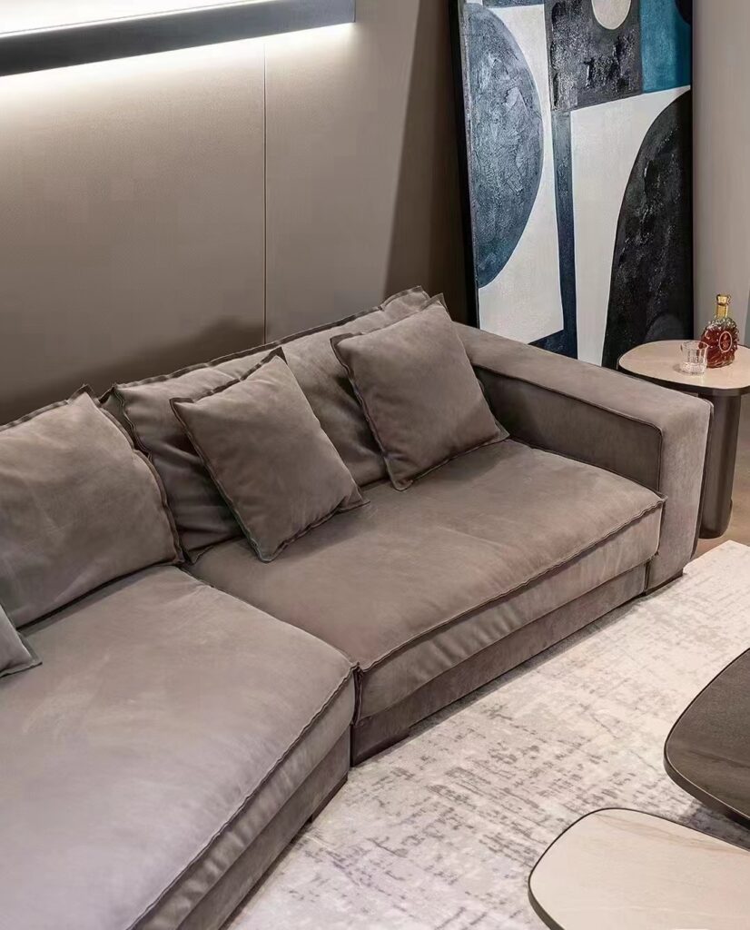 North American popular style contemporary style minimal design modular corner sectional sofa