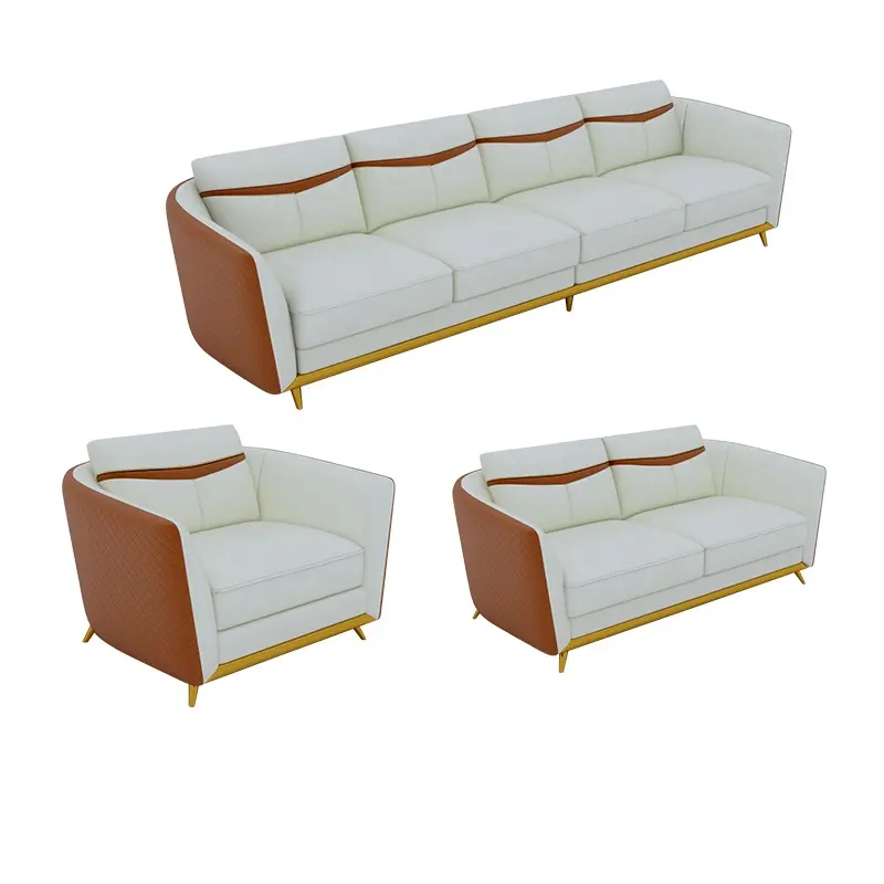 luxury l shaped living room sofa set furniture lounge sofa set 7 seater leather couch sofa