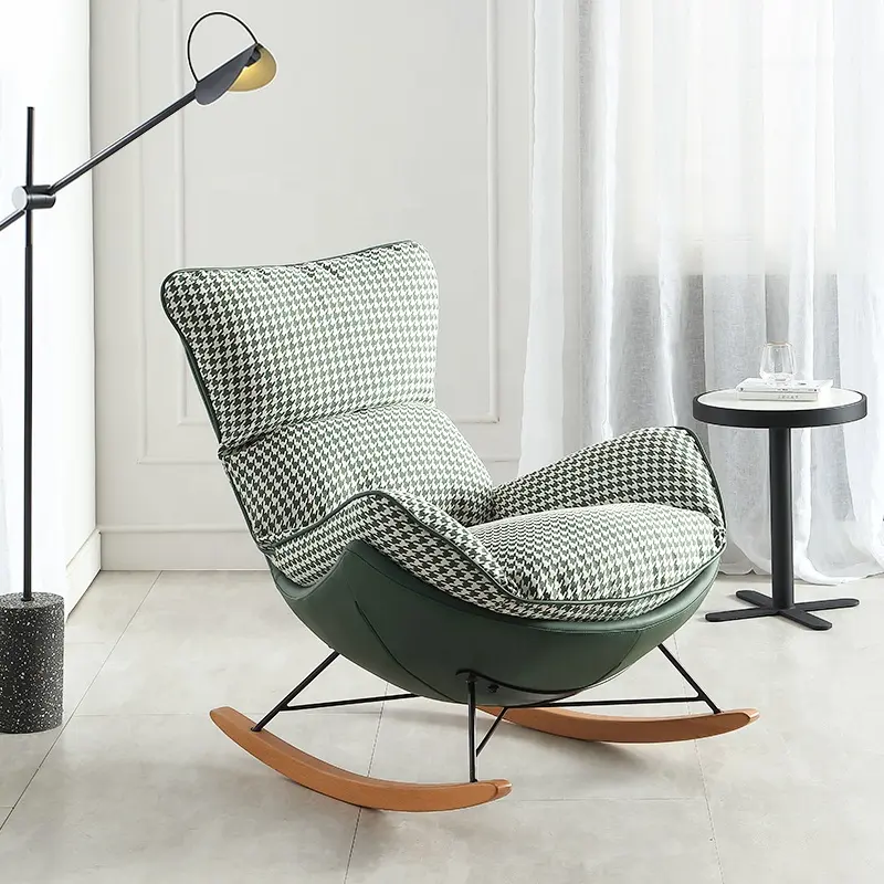 overstuffed high back living room chair luxury comfortable lounge chair rocking chair