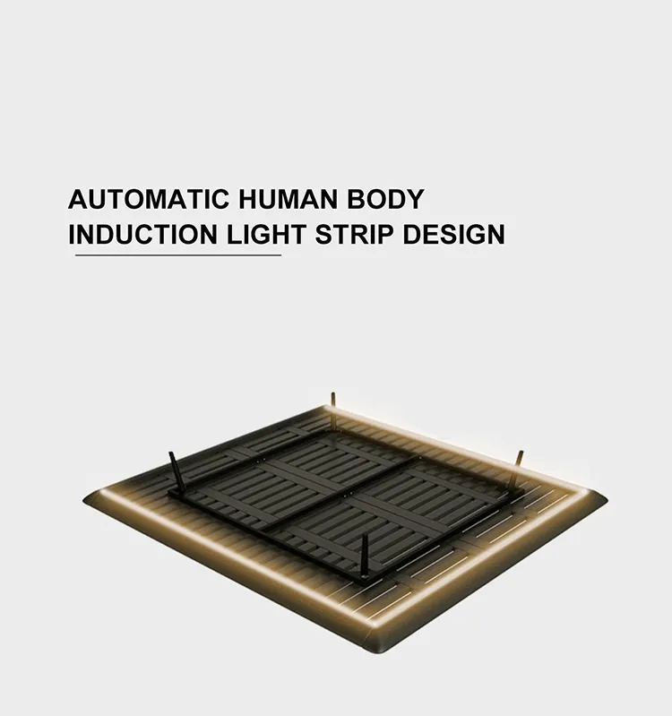 Light luxury minimalist suspension bed modern minimalist big bed Italian master bedroom leather bed for bedroom furniture