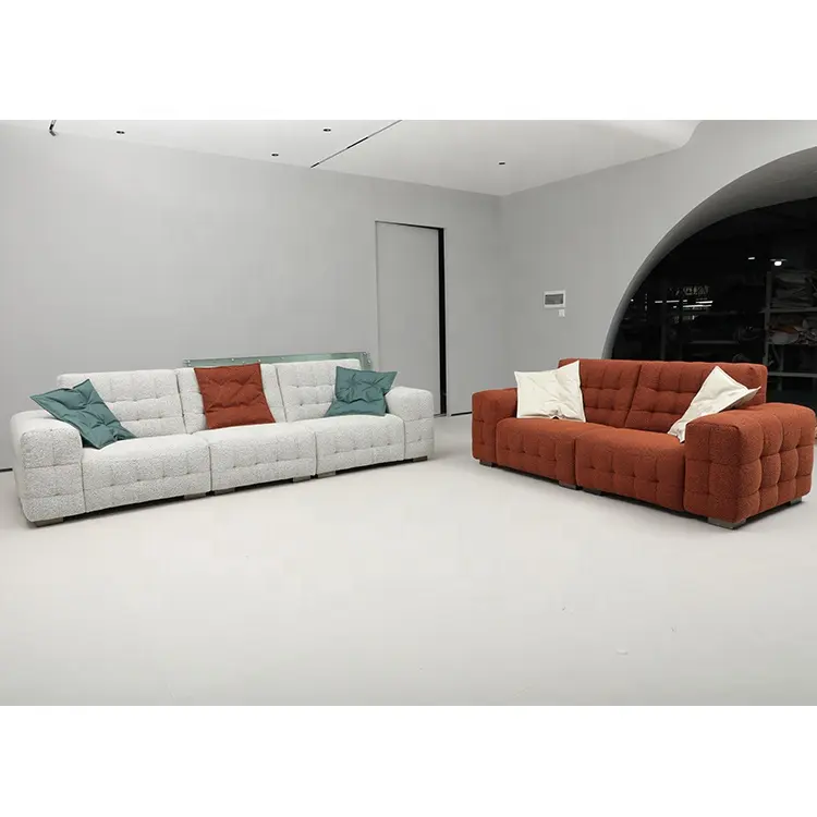 American Modern Living Room Lounge Furniture Sofa Set 3 Seater Design Leather Sofa Set