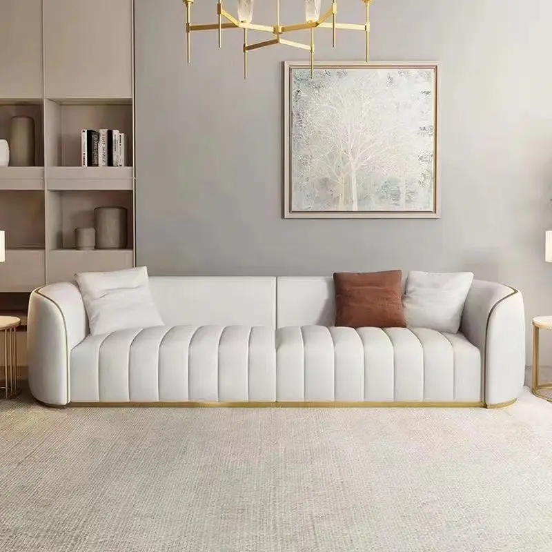 China manufacturer modern design living room furniture luxury sectional 1 2 3 seater leather sofa set for home