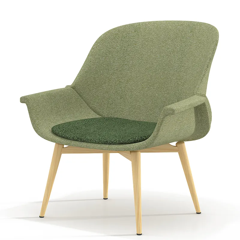 Oversized Nordic Modern Design Hotel Lobby Hall Leisure Armchair Office Seating Furniture Waiting Accent Arm Sofa Lounge Chair