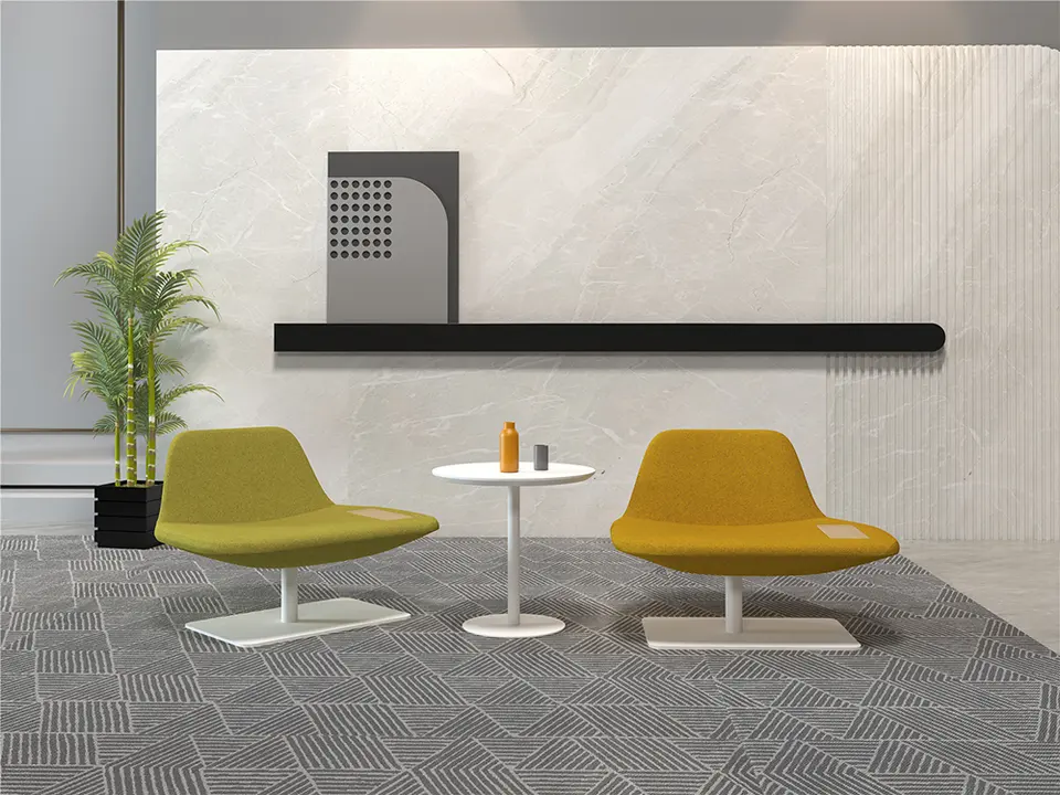 Armchair Molded Foam Leisure Chair Design Chair With Wooden Table Plate