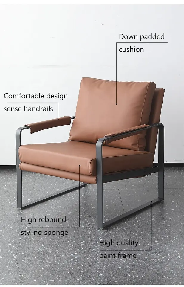 Hot sales Upholstered Dining Chair Simple Design Sofa Chair wholesale living room sofa