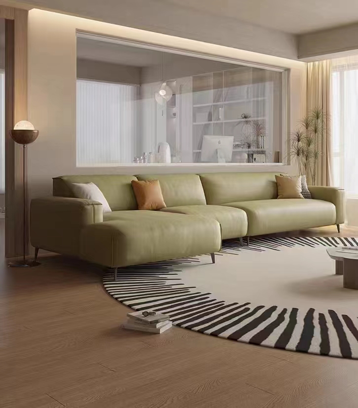 Factory Selling Green Living Room Sofa Fabric Luxury Modern Sofas Set Furniture For 3 Seater