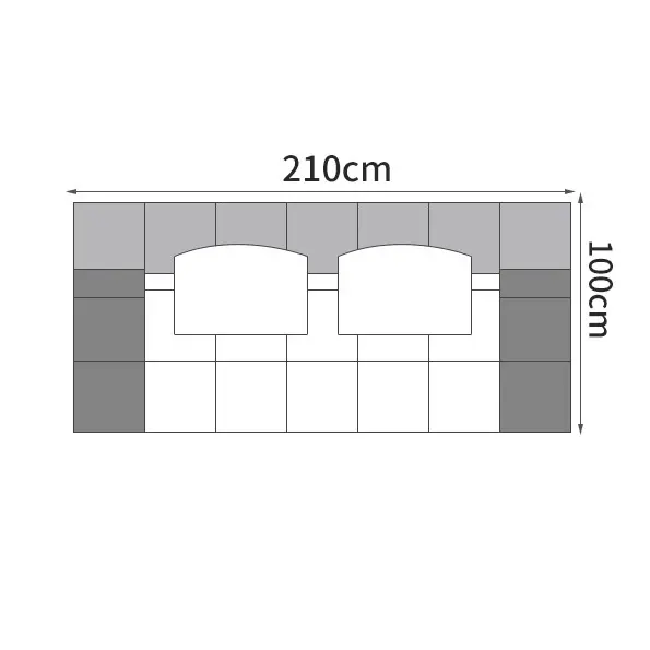 Italian scrub cloth puff tofu block technology fabric sofa living room light luxury modern small apartment sofa