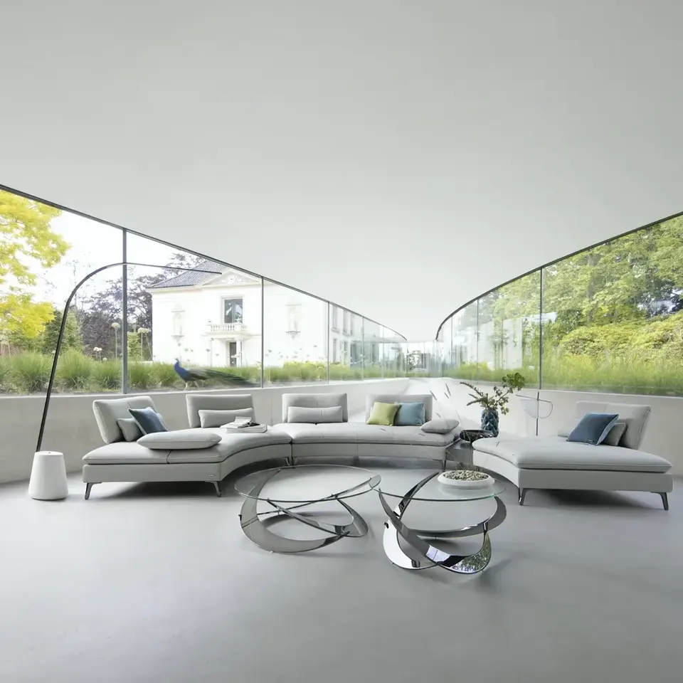 High-End Designer Style Luxury Villa Style Living Room Minimalist Modern Fabric Sofa