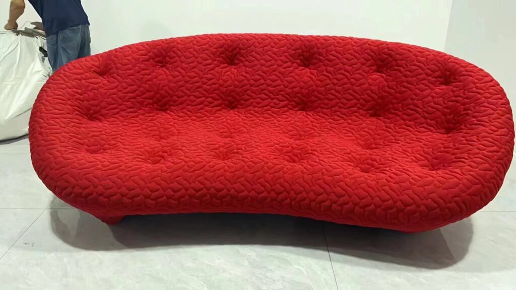Modern I shape sectional leather sofa Fabric sofa set for home living room furniture