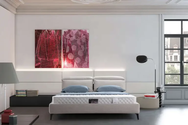 Factory Directly Modern Bedroom Furniture Set King Size Wood Frame Beds Fabric Grey Double Bed
