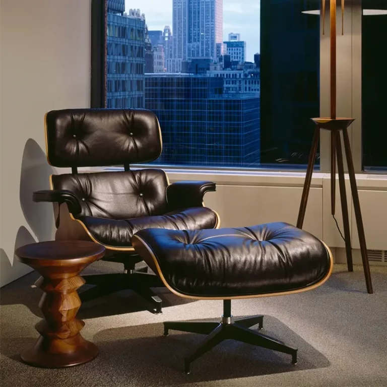 plywood office chair factory home lounge chair of Genuine Leather luxury leisure chair
