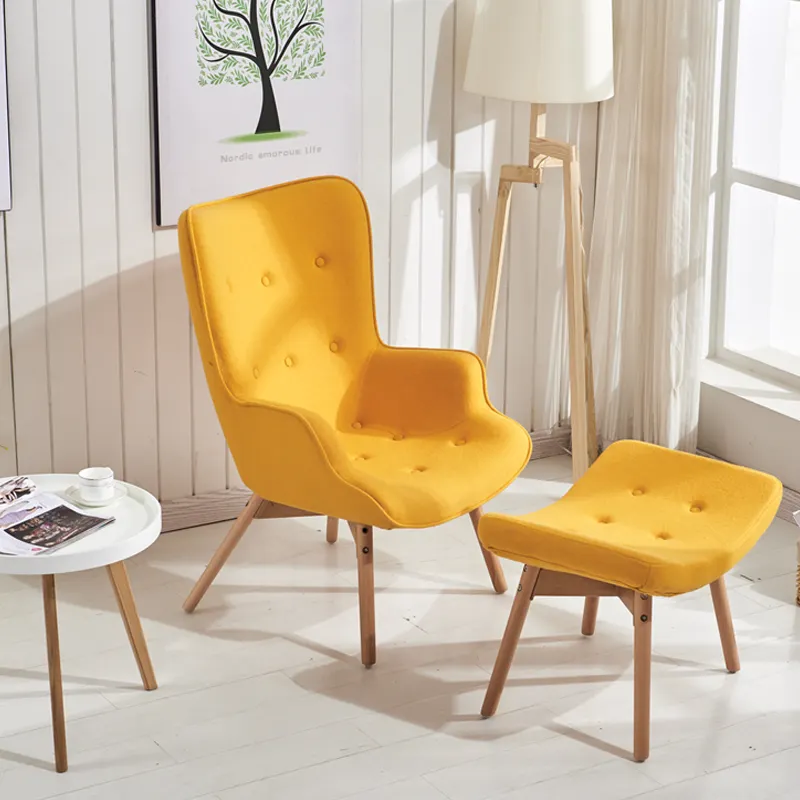 High quality leisure fabric arm sofa pedicure reclining chair with footrest for living room