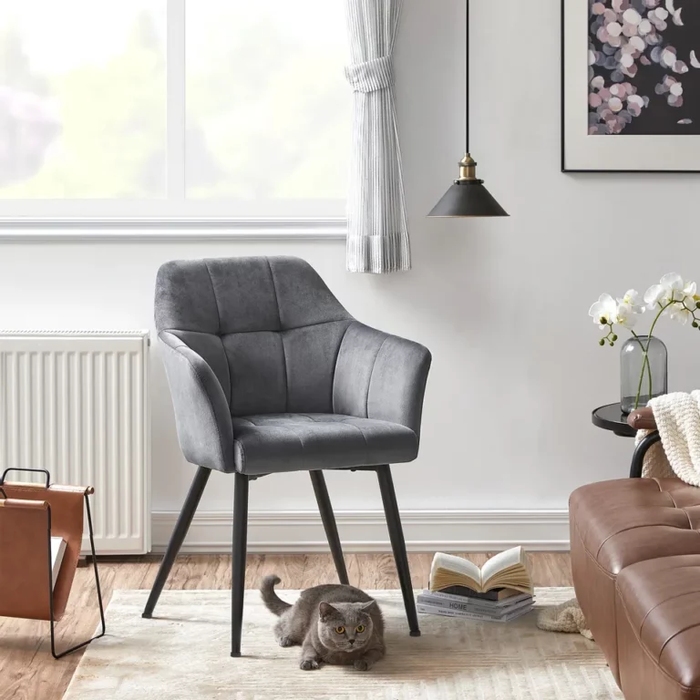 Modern simple dining chair luxury designer fabric Velvet Accent Chair living room chairs