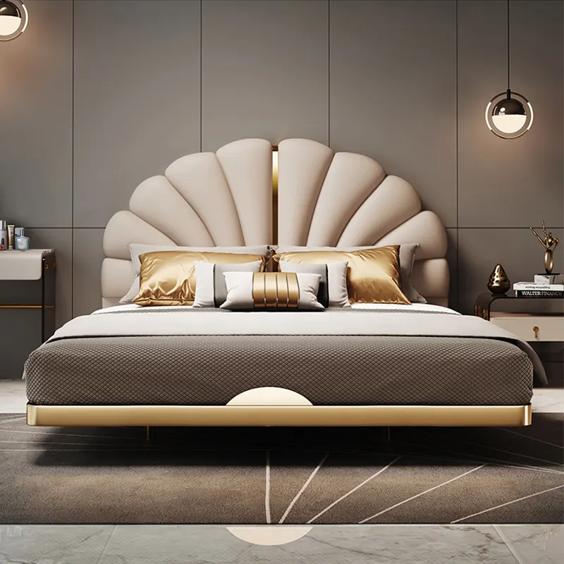Modern Queen Bed Frame With Storage Room Set Bedroom Furniture Classic Fabric Storage Double Bed