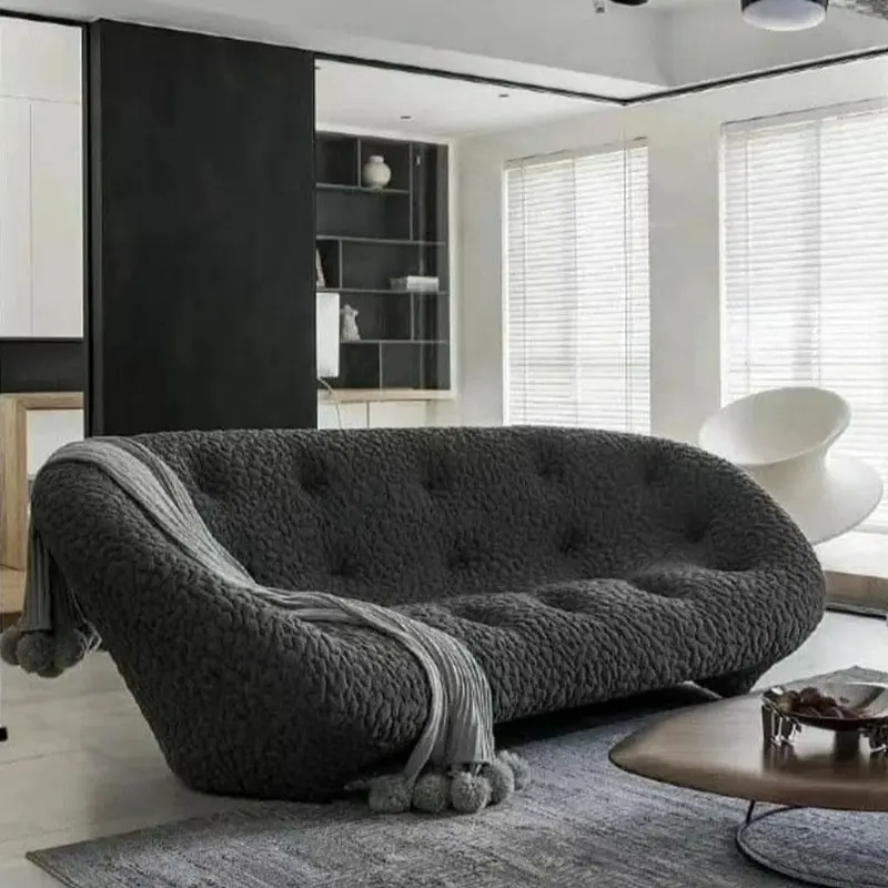 Five Star Hotel Sofa Artistic Creative Living Commercial Furniture Buckle Sofa Europe New Design Office Studio Decor Sofa