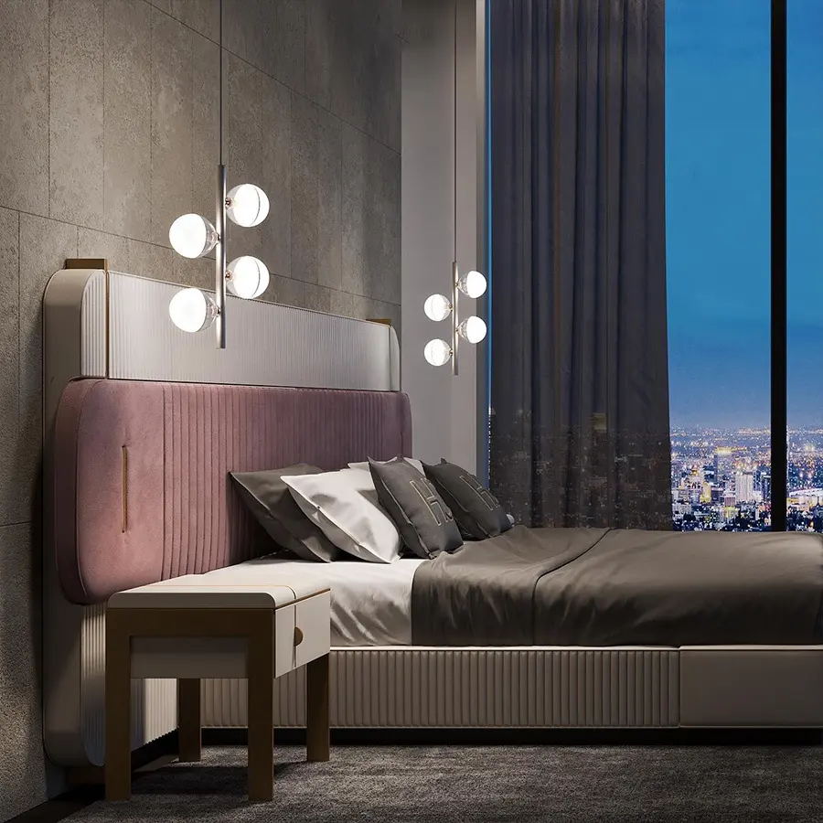 latest contemporary carpanese home Italia upholstered bed furniture modern papillon xl big leather Italian luxury bed