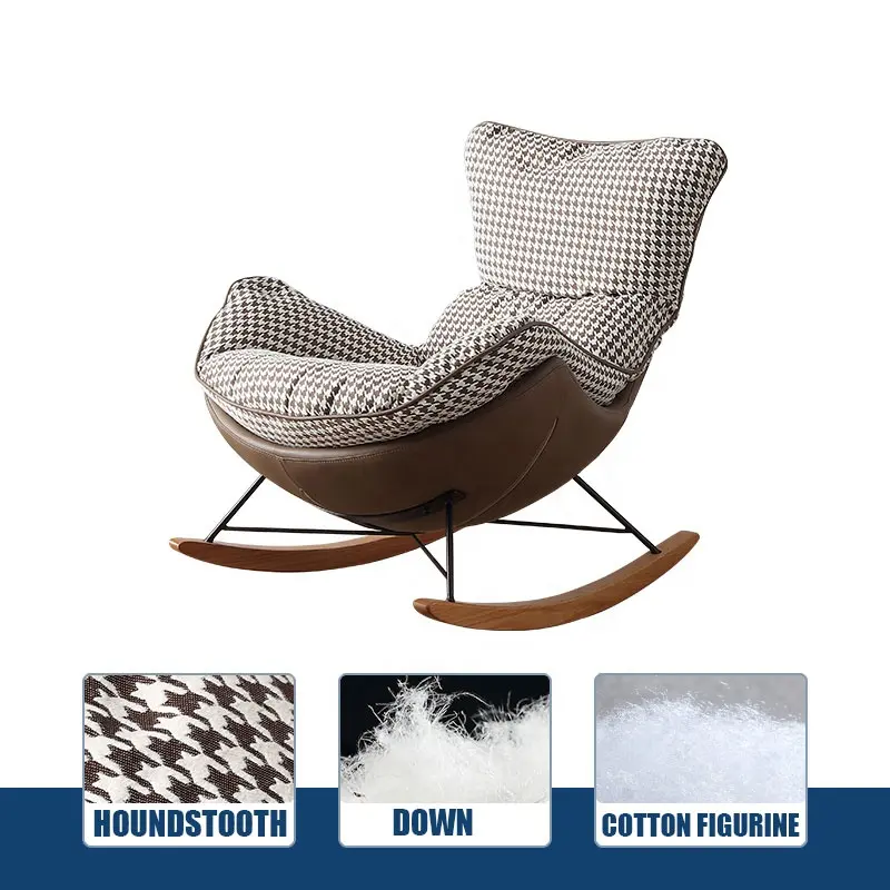 overstuffed high back living room chair luxury comfortable lounge chair rocking chair